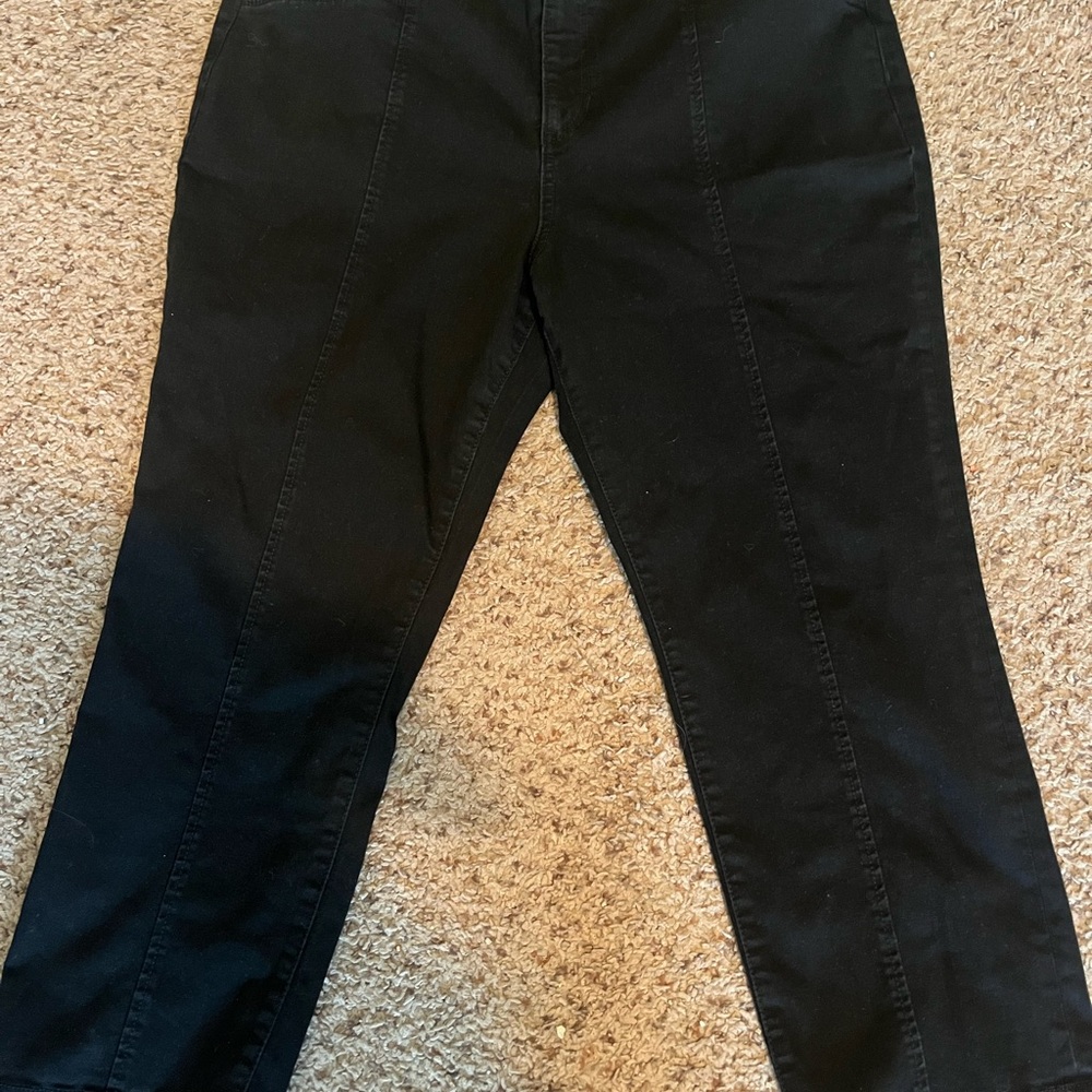 Black plus size petite skinny jeans